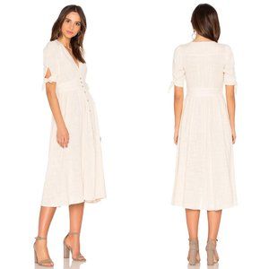 Free People Love Of My Life Midi Dress Sz M Ivory